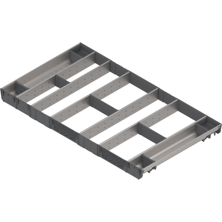 BLUM ZSI.10VUI7 ORGA-LINE wkład kombi (całkowite wypełnienie), do szuflady standardowej TANDEMBOX, dł. NL=550 mm, szer. korpusu KB=1000mm INOX