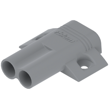 BLUM 970.2501 Adapter podwójny BLUMOTION, krzyżakowy (37/32), tworzywo SZARY