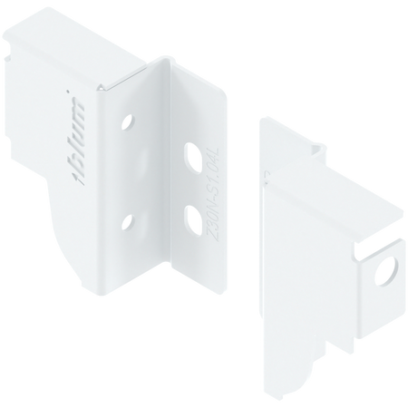 BLUM Z30N000S.04HO-RW MP SEIW Uchwyt drewnianej ścianki tylnej TANDEMBOX, wys. N (81,5 mm), prawy+lewy BIAŁY