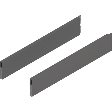 BLUM ZL4.550S.E MERIVOBOX BOXCAP, dł.=550 mm, wysokość E, lewy+prawy, ANTRACYT MAT