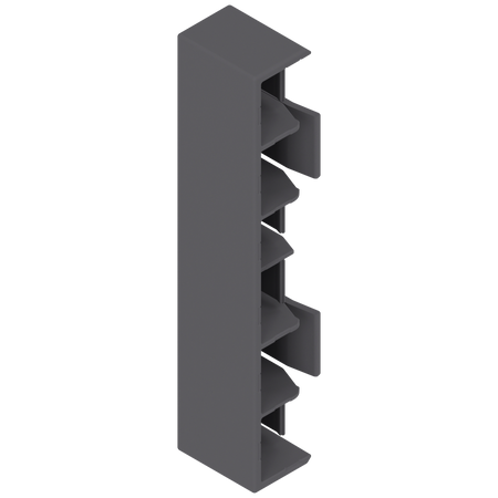 BLUM ZB4M00AK Zaślepka do MERIVOBOX, wysokość M, symetryczna, ANTRACYT MAT