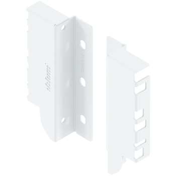 BLUM Z30K000S HO-RW MP SEIW Uchwyt drewnianej ścianki tylnej TANDEMBOX, wys. K (128,5 mm), prawy+lewy BIAŁY