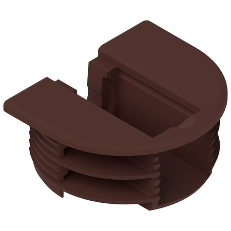 BLUM 40.4000 Obudowa na wcisk z wkrętem centrycznym na froncie, BRĄZOWA