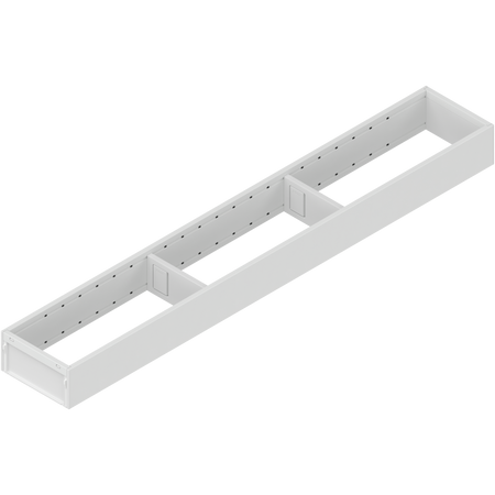 BLUM ZC7S650RS1 AMBIA-LINE ramki do szuflady standardowej, do LEGRABOX/MERIVOBOX, stal, dł.=650 mm, szerokość=100 mm BIAŁY MAT