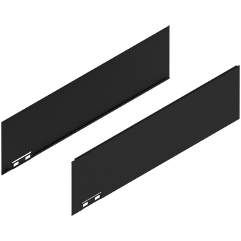 BLUM 770K400ASGCZ LEGRABOX Element dekoracyjny, wysokość K (128.5 mm), dł.=400 mm, prawy+lewy CZARNY CARBON/CARBON LOOK