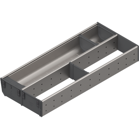 BLUM ZSI.500KI2 ORGA-LINE wkład kombi (częściowe wypełnienie), do szuflady standardowej TANDEMBOX, dł. NL=500 mm, szer. korpusu KB=1000 mm, szer.=200 mm INOX