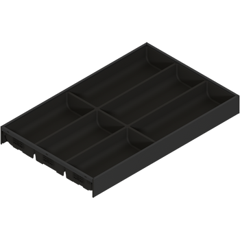 BLUM ZC7S500BS3 AMBIA-LINE wkład na sztućce do szuflady standardowej, do LEGRABOX/MERIVOBOX, tworzywo sztuczne/stal, 6 przegródka na sztućce, dł.=500 mm, szerokość=300 mm CZARNY MAT