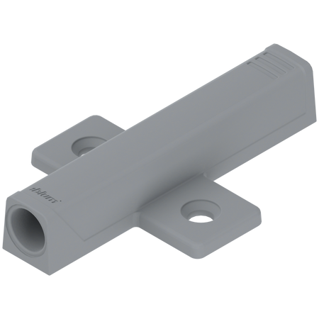 BLUM 956A1501 Adapter TIP-ON do drzwi długi, Wersja silniejsza, krzyżakowy, Wkręty SZARY