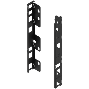 BLUM ZB7C000S Uchwyt drewnianej ścianki tylnej LEGRABOX, wys. C (193 mm), prawy+lewy CZARNY CARBON MAT