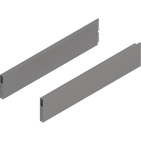 BLUM ZL4.500S.E MERIVOBOX BOXCAP, dł.=500 mm, wysokość E, lewy+prawy, SZARY INDIUM MAT