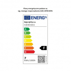 Design Light Taśma COB 480 LED/m IP20 12,8W/m, barwa: biały ciepły