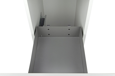 SMARTT KOSZ CARGO DO SZAFKI 60 CICHY DOMYK PEŁNE DNO WYSUW 2 POZIOMY ANTRACYT