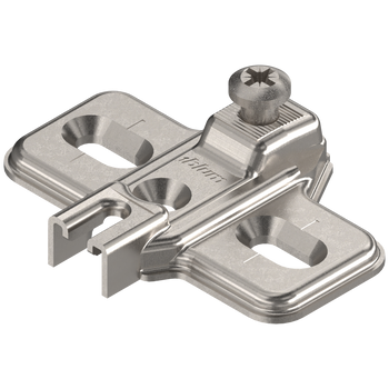 BLUM 193L6100 MODUL prowadnik, krzyżakowy, 0 mm, Stal, Wkręty, RW: otwór podłużny