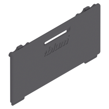 BLUM ZA4.5400.BTABD V1000OG-M MERIVOBOX Zaślepka ZA4.540, symetryczna, pogłębiony (blum), ANTRACYT MAT