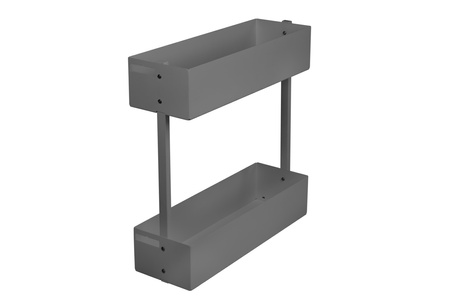 SMARTT KOSZ CARGO DO SZAFKI 20 CICHY DOMYK PEŁNE DNO WYSUW 2 POZIOMY PROWADNICE BLUM PRAWY ANTRACYT