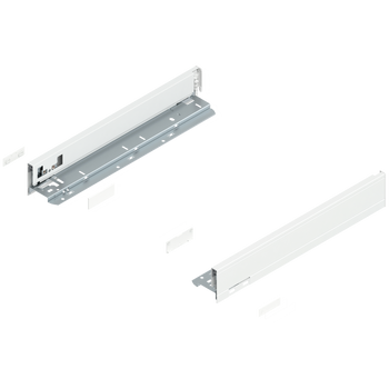 LEGRABOX 770N4002 Bok szuflady LEGRABOX, wysokość N (66.5 mm), dł.=400 mm, lewy+prawy, do LEGRABOX pure BIAŁY MAT