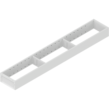 BLUM ZC7S650RS1 AMBIA-LINE ramki do szuflady standardowej, do LEGRABOX/MERIVOBOX, stal, dł.=650 mm, szerokość=100 mm BIAŁY MAT