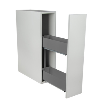 SMARTT KOSZ CARGO DO SZAFKI 20 CICHY DOMYK PEŁNE DNO WYSUW 2 POZIOMY LEWY ANTRACYT