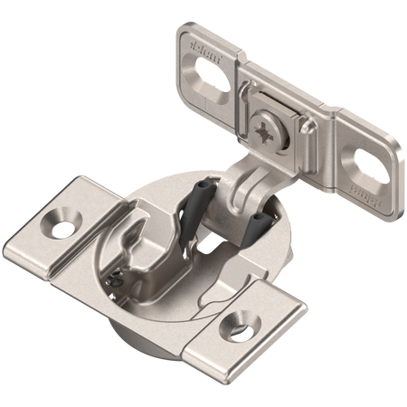 BLUM 38B355AF22MB+138F01B COMPACT zawias 1 3/8" lub większy", 107°, ze sprężyną, prowadnik: na wkręty, puszka: na wkręty, niklowany