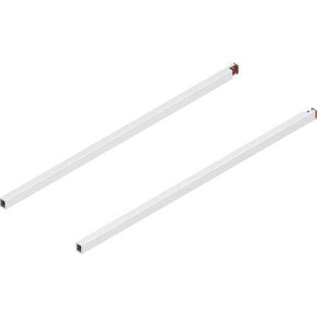 BLUM ZR4.600RS Reling podłużny MERIVOBOX, dł.=600 mm, lewy+prawy, JEDWABIŚCIE BIAŁY MAT