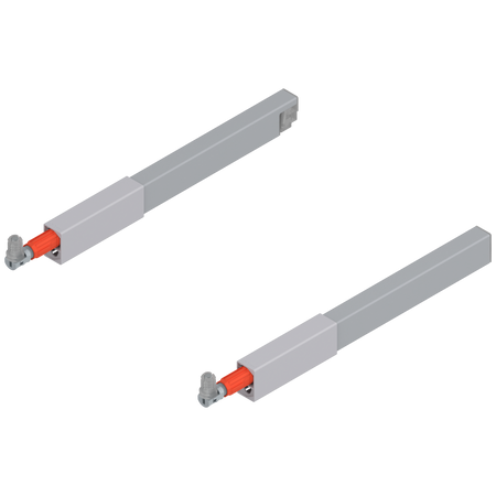 BLUM ZRG.207RSI Reling podłużny TANDEMBOX (górny), do szuflady z wysokim frontem, dł.=270 mm, lewy+prawy, do TANDEMBOX antaro, SZARY
