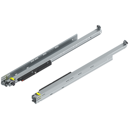 BLUM 766H7000T MOVENTO z TIP-ON, pełny wysuw, prowadnica, 60 kg, dł.=700 mm, wymaga sprzęgła, lewa+prawa