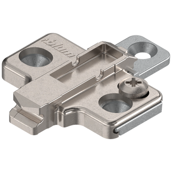 BLUM 175H7100 CLIP prowadnik, krzyżakowy, 0 mm, Cynk, Wkręty, RW: 2-częściowy