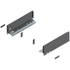 BLUM 770M3002S Bok szuflady LEGRABOX, wysokość M (90.5 mm), dł.=300 mm, lewy+prawy, do LEGRABOX pure ANTRACYT MAT