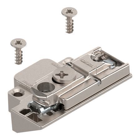 BLUM 175H5B00 CLIP prowadnik, prosty, Cynk, Wkręty, RW: mimośród, praw., do wąskiej ramki aluminiowej