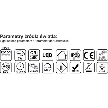 Design Light ORBIT XL MASTER 3W oprawa nawierzchniowa LED, barwa: biały zimny, kolor oprawy: aluminium