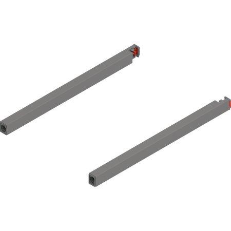 BLUM ZR4.300RS Reling podłużny MERIVOBOX, dł.=300 mm, lewy+prawy, SZARY INDIUM MAT
