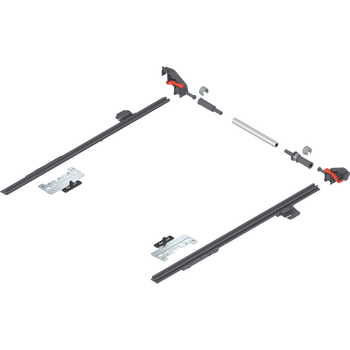 BLUM ZS4.400MU MERIVOBOX Stabilizacja boczna, dł.=400 mm, KB=1400 mm, pełen wysuw