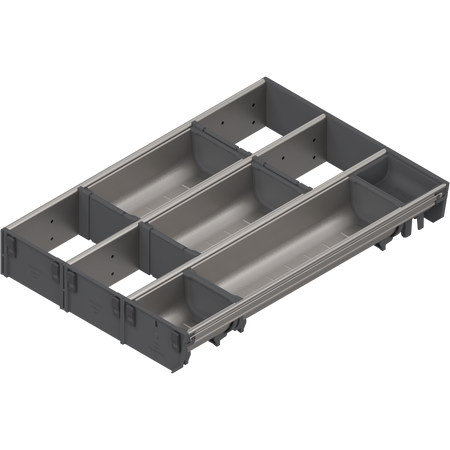 BLUM ZSI.450MI3 ORGA-LINE wkład kombi (częściowe wypełnienie), do szuflady standardowej TANDEMBOX, dł. NL=450 mm, szer. korpusu KB=600 mm, szer.=297mm INOX