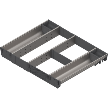 BLUM ZSI.60VUI4 ORGA-LINE wkład kombi (całkowite wypełnienie), do szuflady standardowej TANDEMBOX, dł. NL=450 mm, szer. korpusu KB=600 mm INOX