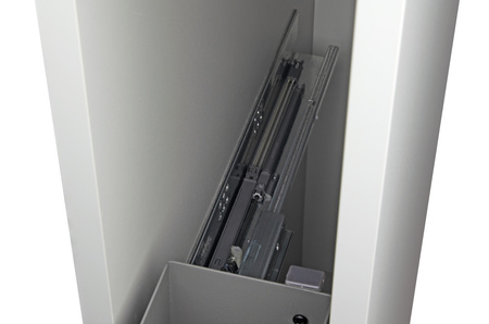 SMARTT KOSZ CARGO DO SZAFKI 15 CICHY DOMYK PEŁNE DNO WYSUW 2 POZIOMY LEWY ANTRACYT