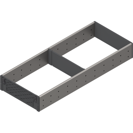 BLUM ZSI.500FI2N ORGA-LINE wkład z przegródkami (częściowe wypełnienie), do szuflady standardowej TANDEMBOX, dł. NL=500 mm, szer. korpusu KB=1200 mm, szer.=194 mm INOX