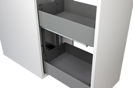 SMARTT KOSZ CARGO DO SZAFKI 40 CICHY DOMYK PEŁNE DNO WYSUW 2 POZIOMY ANTRACYT