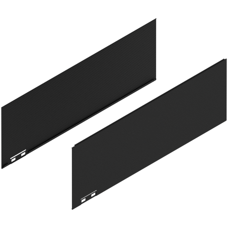 BLUM 770C650ASGCZ LEGRABOX Element dekoracyjny, wysokość C (177 mm), dł.=650 mm, prawy+lewy CZARNY CARBON/CARBON LOOK