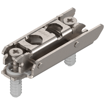 BLUM 177H3130E CLIP prowadnik, prosty, 3 mm, Stal, z kołkiem rozporowym EXPANDO, RW: mimośród