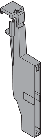 BLUM ORGA-LINE uchwyt listwy poprzecznej, do szuflady z wysokim frontem TANDEMBOX antaro, wysokość D prawy, lewy BIAŁY
