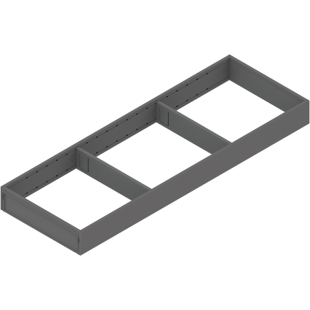 BLUM ZC7S600RS2 AMBIA-LINE ramki do szuflady standardowej, do LEGRABOX/MERIVOBOX, stal, dł.=600 mm, szerokość=200 mm ANTRACYT MAT