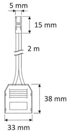 Design Light Rozdzielacz 3-pkt mini z wtyczką BIAŁY
