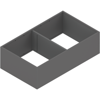 BLUM ZC7F400RSP AMBIA-LINE rama, do LEGRABOX/MERIVOBOX szuflady z wysokim frontem, stal, od dł.=400 mm, szerokość=218 mm ANTRACYT MAT