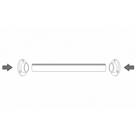 Design Light Uchwyt do profilu RELING, kolor szary