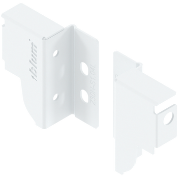 BLUM Z30N000S.04HO-RW MP SEIW Uchwyt drewnianej ścianki tylnej TANDEMBOX, wys. N (81,5 mm), prawy+lewy BIAŁY