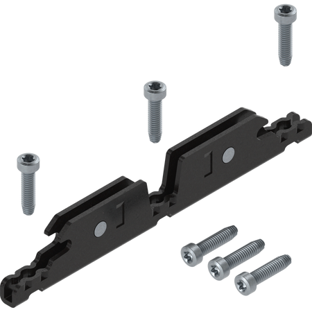 BLUM 24K4201A AVENTOS HKi zintegrowany, Mocowanie frontu do wąskiej ramki aluminiowej, na wkręty CZARNY