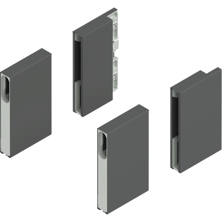 BLUM ZL4M00808 MERIVOBOX BOXCOVER, wysokość E, przedni+tylny, lewa+prawa, ANTRACYT MAT