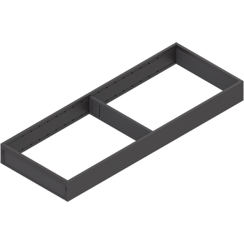 BLUM ZC7S600RS2 AMBIA-LINE ramki do szuflady standardowej, do LEGRABOX/MERIVOBOX, stal, dł.=600 mm, szerokość=200 mm CZARNY MAT