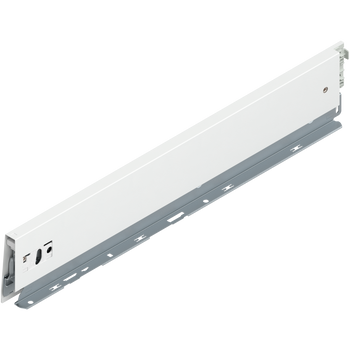 BLUM 470M5002S Bok MERIVOBOX, wysokość M (91 mm), dł.=500 mm, lewy, JEDWABIŚCIE BIAŁY MAT