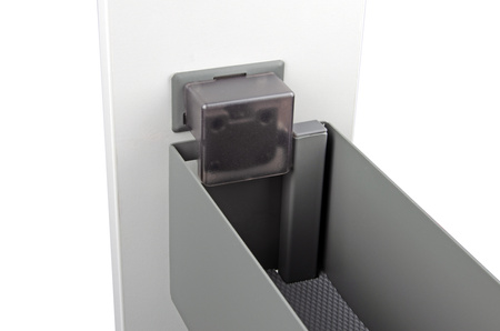 SMARTT KOSZ CARGO DO SZAFKI 15 CICHY DOMYK PEŁNE DNO WYSUW 2 POZIOMY PRAWY ANTRACYT